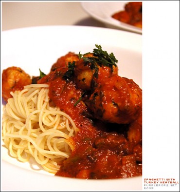 Spaghetti With Turkey Meatballs