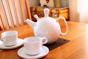 White Porcelain Teapot