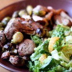 Pork Medallions with Bacon, Apples, and Brussel Sprouts